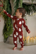 Bamboo Zip Pajamas | Vintage Santa