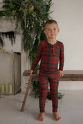 Bamboo Two Piece Pajamas | Christmas Plaid