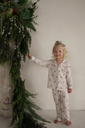 Girl's Bamboo Button Up Lounge Set | Gingersnap