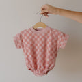 Terry T-Shirt Romper | Sea Pink