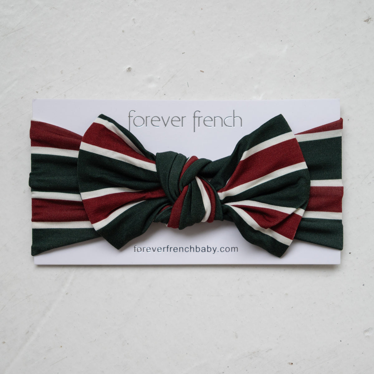 Bamboo Head Wrap | Holiday Stripe