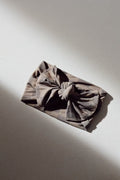 Bamboo Head Wrap | Faded Brown Checkerboard