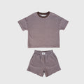 Child Terry Short Set | Cola Stripe