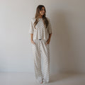 Women's Boxy Tee Lounge Set | Checkerboard